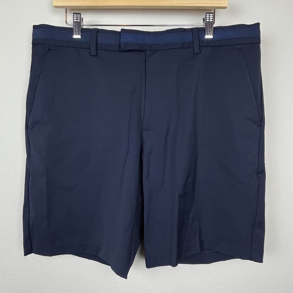 G/Fore Club Shorts Men's Sz 35 Navy‎ Blue Nylon Twill Performance Golf Casual